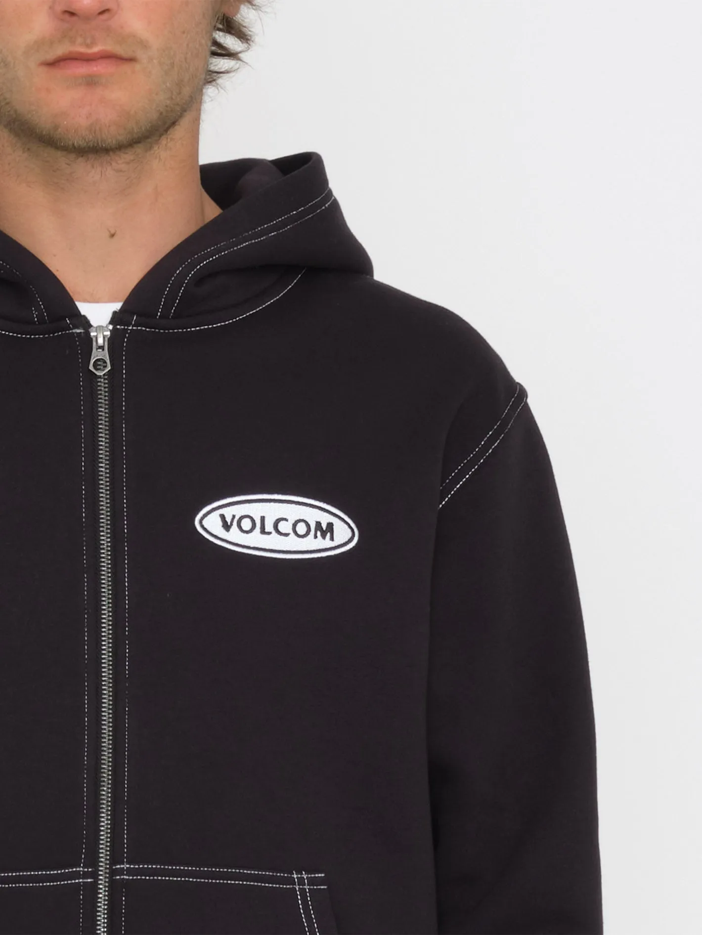 Workard Zip Hoodie - BLACK