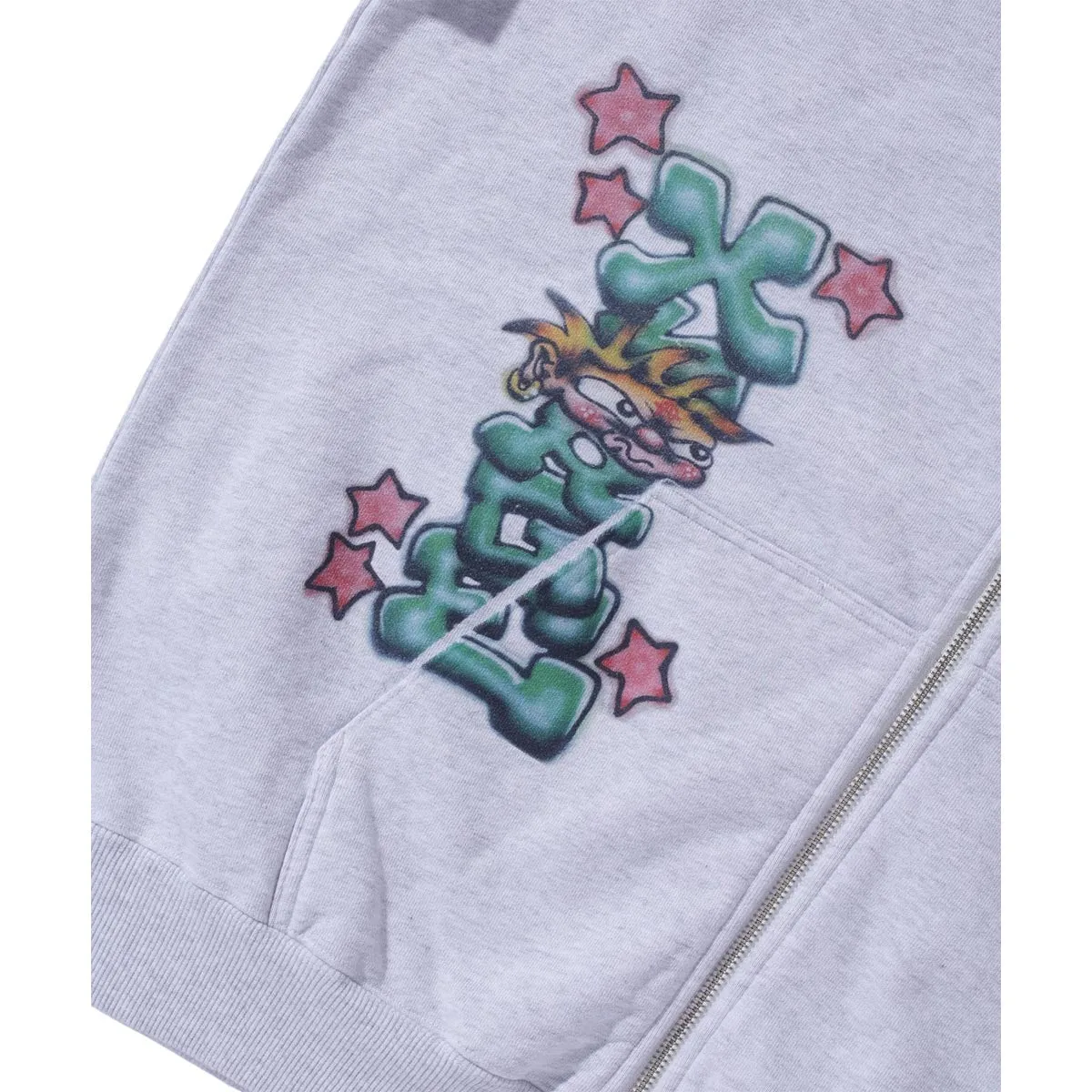 Xlarge - Painting Zip Up Hoodie Ash