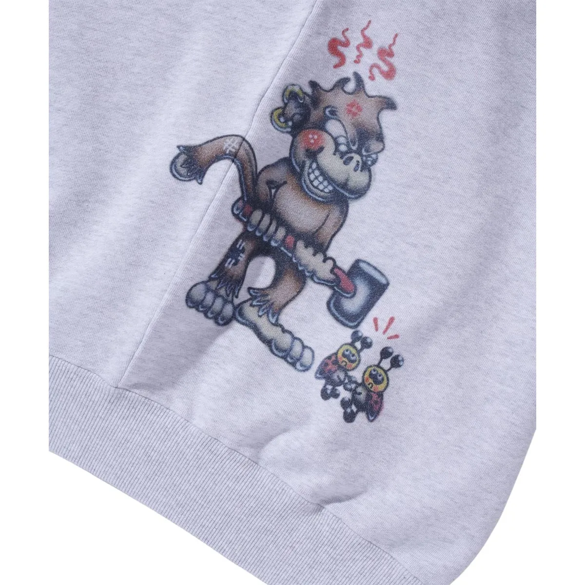 Xlarge - Painting Zip Up Hoodie Ash