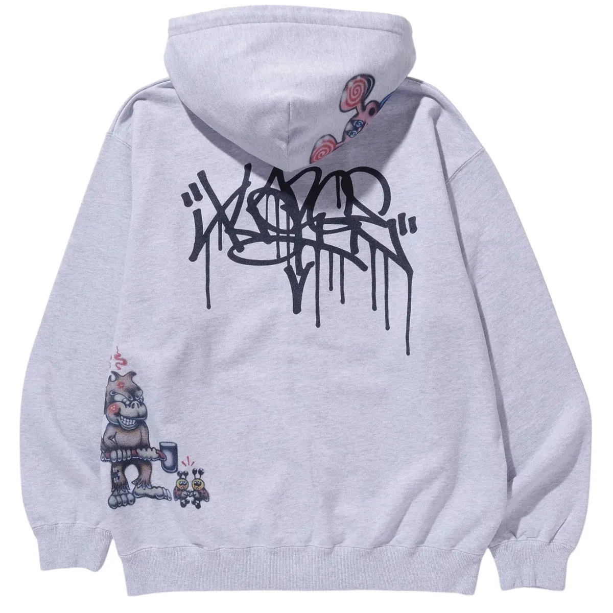 Xlarge - Painting Zip Up Hoodie Ash